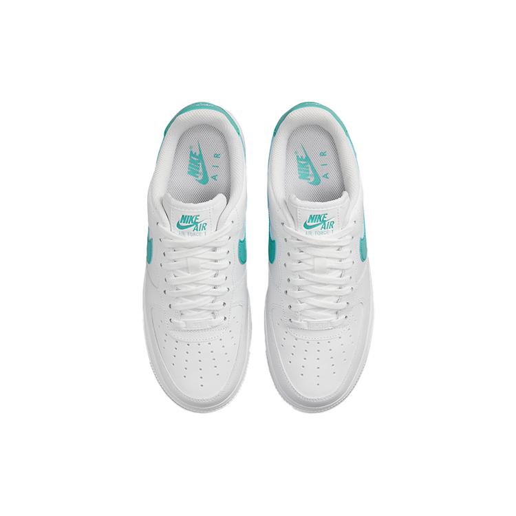 Nye Nike Air Force 1 Low Hvit Vasket Teal Dame DD8959-101