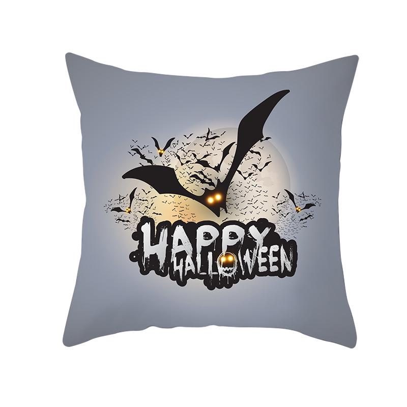 New Halloween Pumpkin Pillow Cover Home Peach Skin Home Decoration Supplies Cushion Waist Pillow Cover