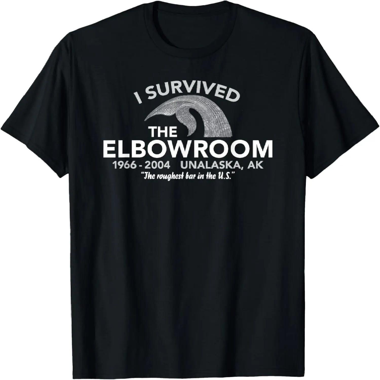 Unalaska Alaska T Shirt Elbow Room Bar Survivors T-Shirt S чёрный