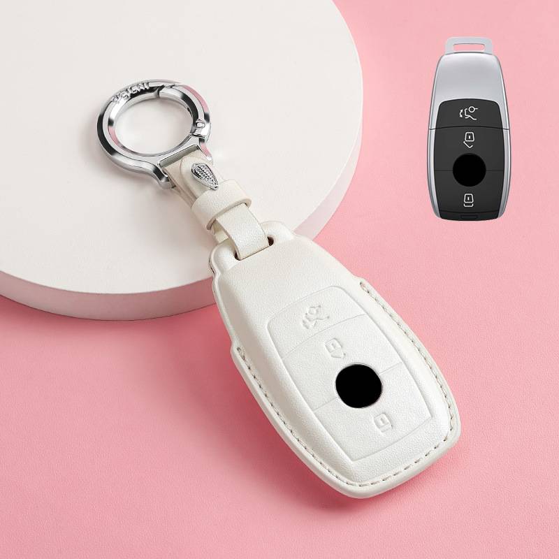 Luxury Leather Car Key Case Cover for Mercedes Benz C260L S320L E200L E300 C260 C200L GLC300 C260l A200L