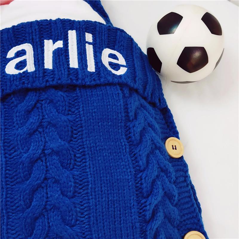 Name Personalized Newborn Baby Swaddle Wrap Blanket Baby Sleeping Bag