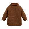 Kids' Lamb Wool Jacket - Pocket Long Sleeve Warm Coat