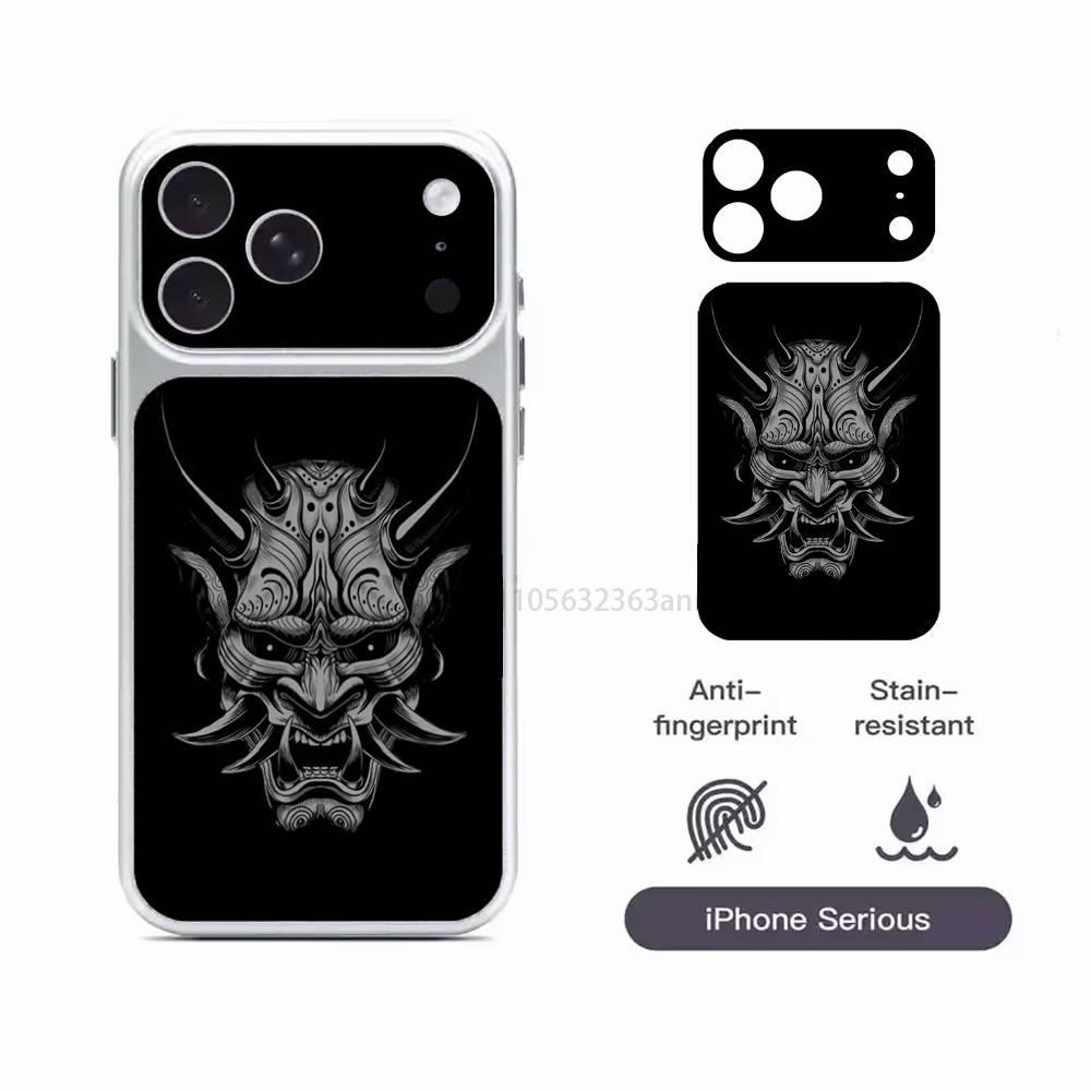 

Samurai Hannya Mask Ghost Printing HD/Matte Full Coverage Films For iPhone 17 Pro Max 17 Pro iPhone17promax