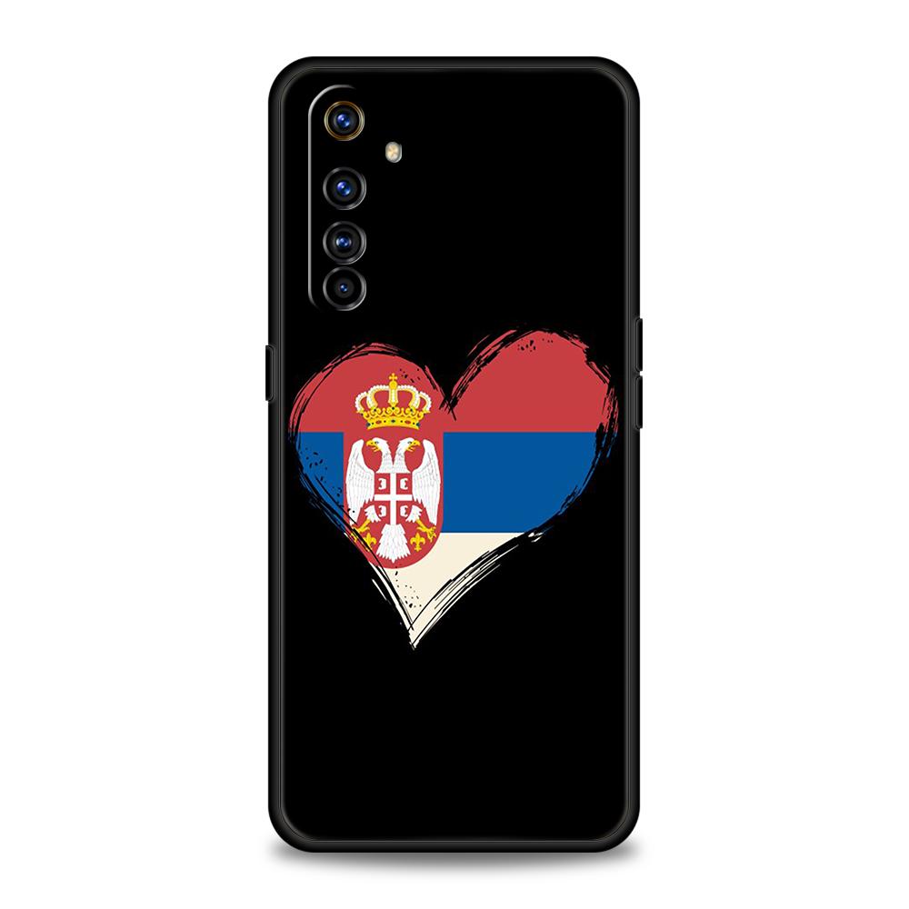 

Serbia Flag Soft TPU For Realme 12 11 10 9 Pro Plus GT2 GT3 GT5 7 8 Pro C21 C25 C35 Pro 5G Shockproof Phone Case Fundas Capa Bag Realme 10 5G