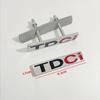 AAANW1 New 3D Metal Logo TDCI Car Front Grill Emblem Trunk Decal For Ford Fcous Mondeo C Max Fusion Fiesta TDCI Sticker Accessories