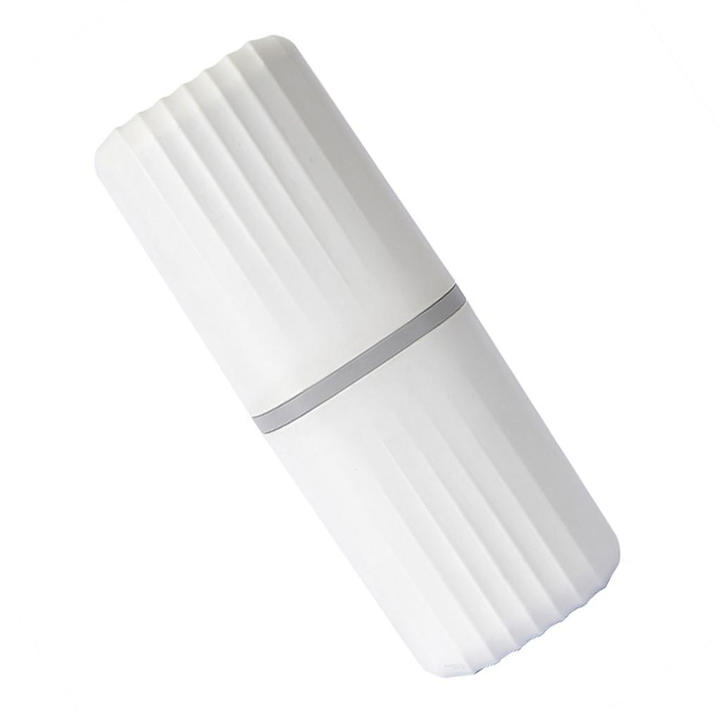 Portable Toothbrush Holder Toothpaste Container with Cover Multifuctional Storage Cup for Home Travel Use