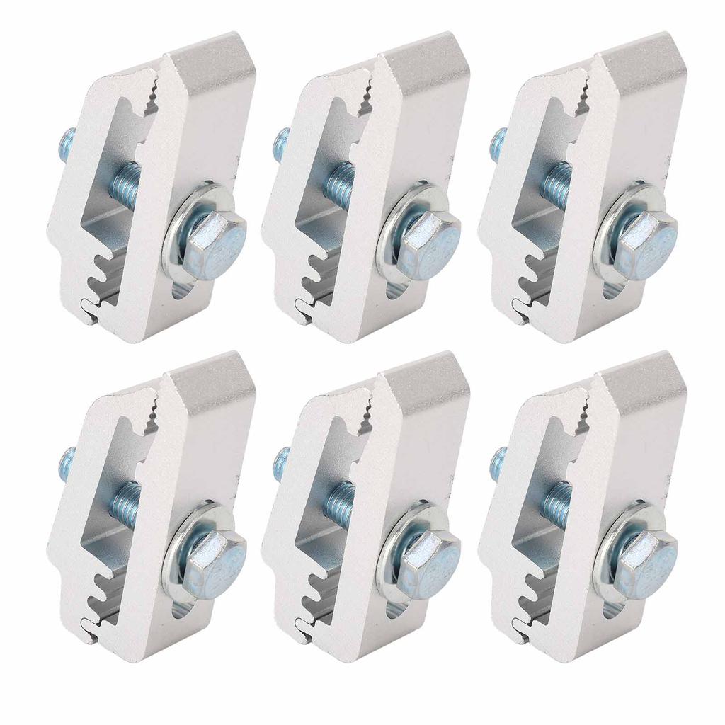 6 ks Svorky na kryt korby nákladního vozu 1112514 Hliníkové Nízkoprofilové Svorky pro montáž na většinu korb nákladních vozů