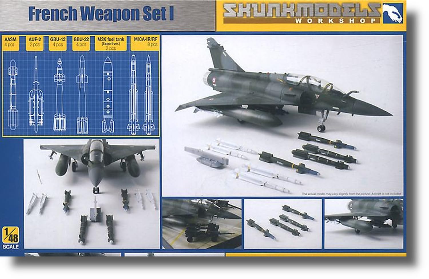 

Skunk Model 1/48 French Weapon Set 1 Plastic Model Kit SMW48008
