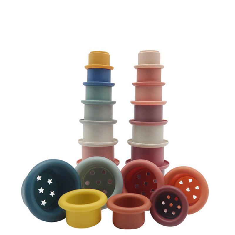 Interactive Silicone Stacking Toy for Children Ages 0-3