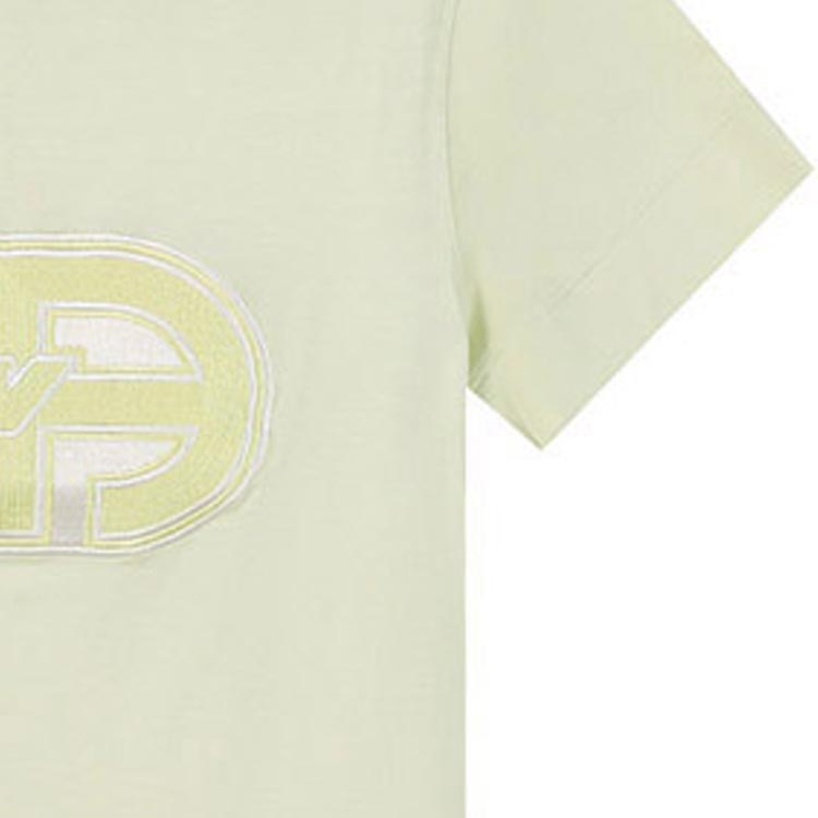 Emporio Armani Ss23 Letter Logo Embroidered Crew Neck Short Sleeve T-Shirt Men tops Light-Green 3R1TV4-1JUVZ-0594