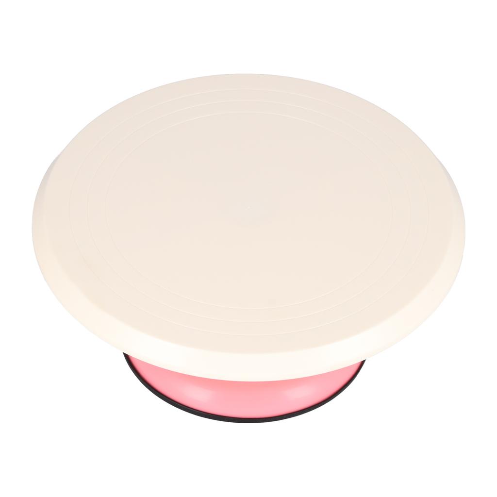12in Plastic Cake Turntable Rotating Cake Decorating Stand for Bakery Home Kitchen