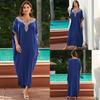 "European & American Embroidered Cotton Maxi Skirt: Women's Beach Sun Protection Robe"