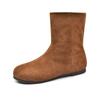 Women's Fashion Boots Low Heels Suede Sleeve Ankle Boots Warm Cozy Walking Shoes Woman 2025 Outdoor Winter Short  Ladies Shoes