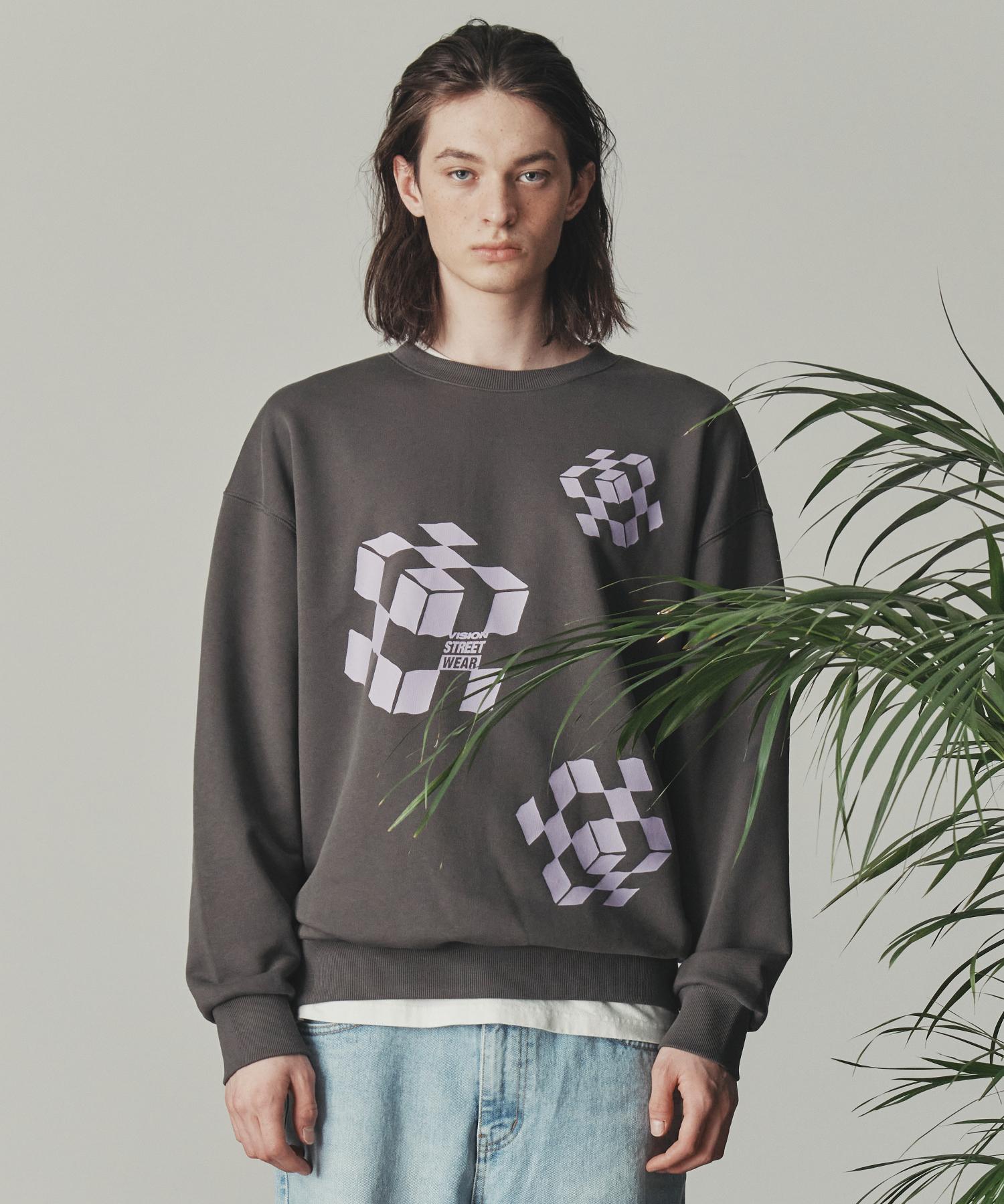 Vision Streetwear Vsw Свитшот с круглым вырезом Угольный L
