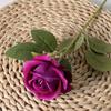 Single Velvet Strand Rose Simulation Flower Table Decor And Special Occasions