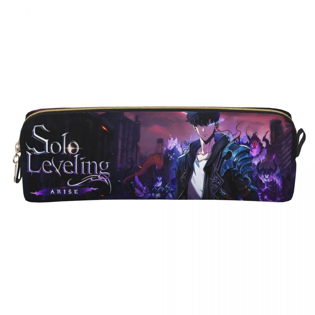 Creative S-Solo L-Leveling Anime Pencil Cases Pencilcases Pen for Student Big Capacity Bag Students School Gift Stationery