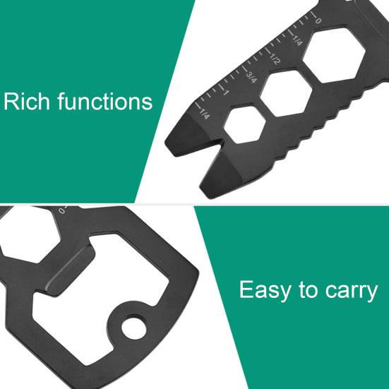 Multitool Klucz Wielofunkcyjny Nierdzewny Jednoczęściowa Konstrukcja EDC Narzędzie Outdoorowe Kempingowe z Wyciągaczem do Gwoździ Kluczem do Wspinaczki Górskiej