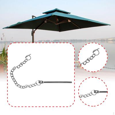 Terrassenschirm Stabilisierungsstift mit Kettenband Universal Outdoor Ersatz für