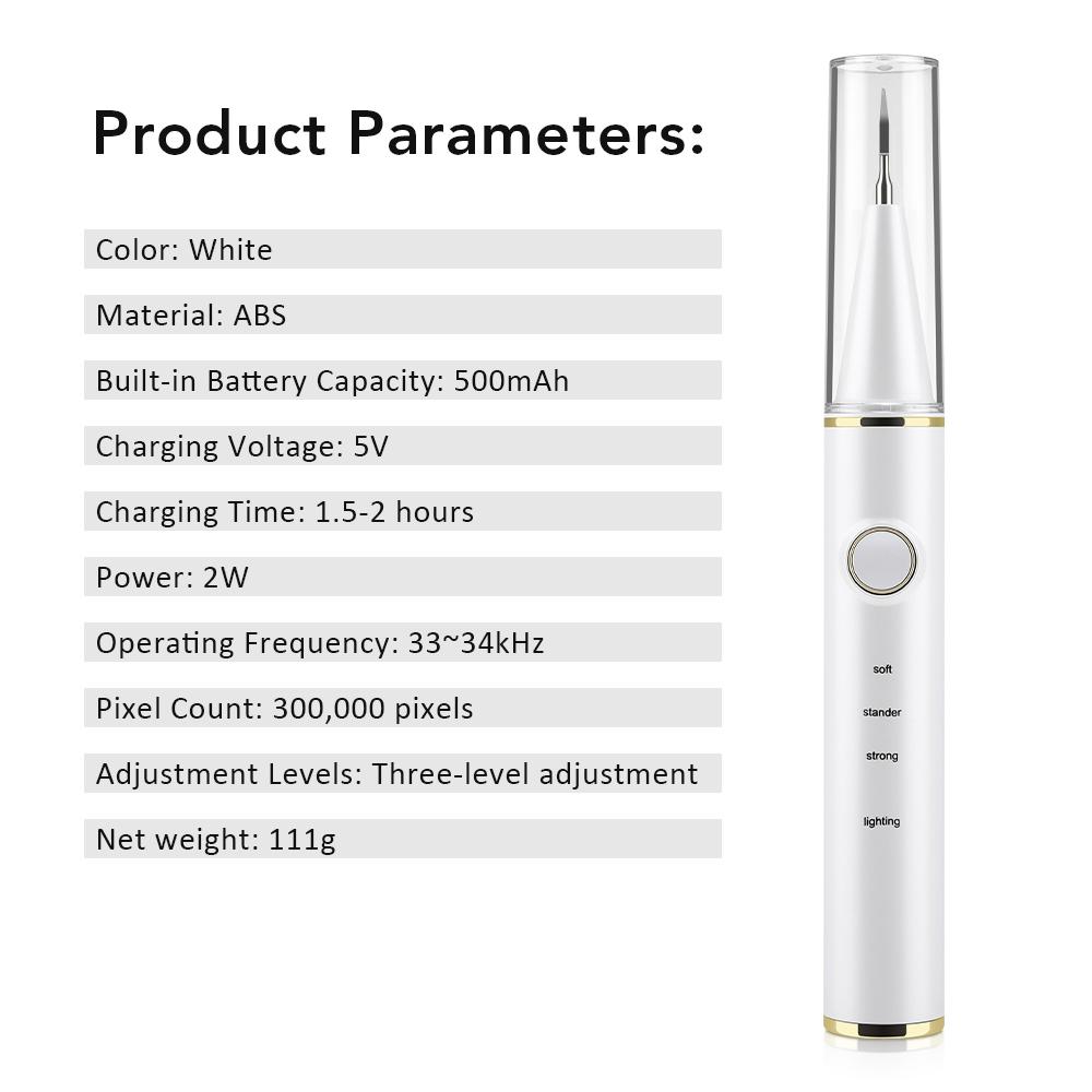 Visual Ultrasonic Dental Scaler with Camera Electric Plaque Cleaner Tartar Stain Calculus Remover Oral Care Teeth Whitening