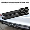 Car Simulation Tuyere Exhaust Pipe Mouth Decoration Sticker 3D Fake Air Vent At The Rear  Exterior Modification