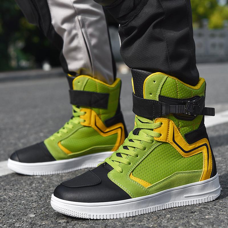 Nowe Męskie Buty Motocyklowe Męskie Buty Motocyklowe Ridera na Cały Sezon Off-Road Buty Motocyklowe Wyścigowe Botki na Kostkę Sprzęt Motocyklowy na Cały Sezon