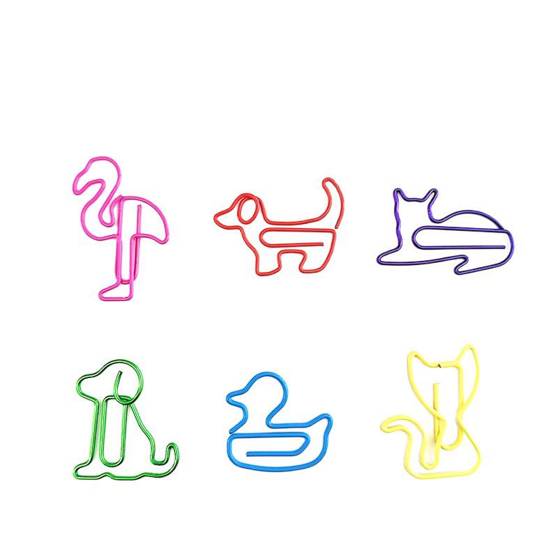 Colorful Animal-Shaped Paper Clips - Cute and Creative Office Supplies