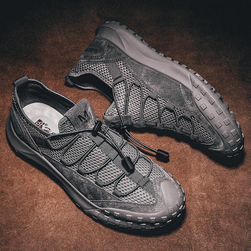 Outdoor Mesh Men's Shoes Hollow Sports Mesh Shoes Breathable