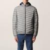 Armani Exchange Solid Color Zipper Stand Collar Long Sleeve Down Jacket Men Outerwear Gray 8NZB52-ZNW3Z-0902