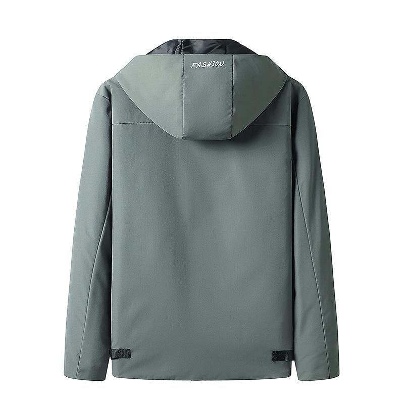 Весенняя японская и корейская мужская тонкая куртка с капюшоном — фото 3