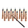 Halloween LED Finger Taper Candles Flameless Flickering Finger Candle Sticks Battery Operated Fake Candles with Remote for Holiday Home Decor