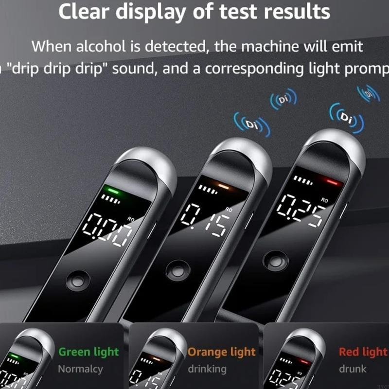 2025 New No-Contacted LED Display Breathalyzer Alcohols Detector Tool For Driving Safety