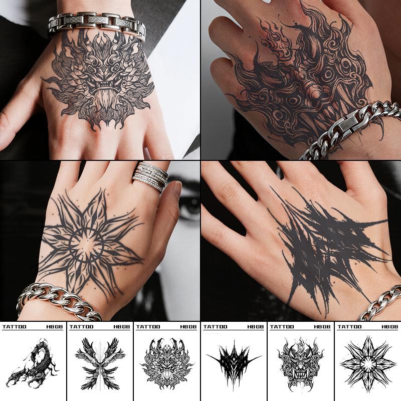 Cross-Border Fashion Herbal Tattoo Sticker - Waterproof, Long-lasting, Cool Designs for Hand and Shoulder