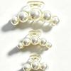 Simple Temperament Pearl Hair Clip for Woman Korean Shark Clip Girl's Ponytail Clip