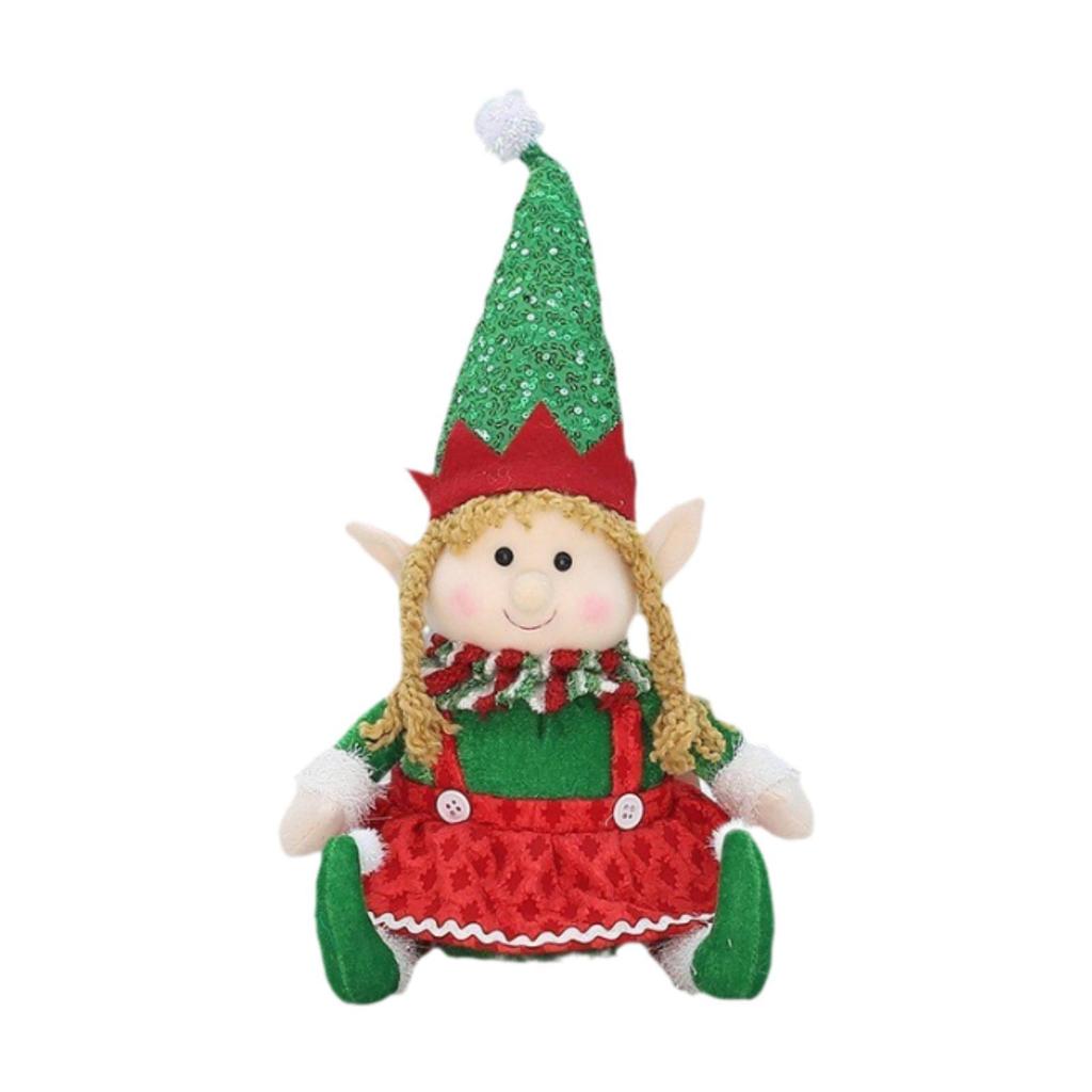 Christmas Elf Doll Display Christmas Desk Ornament for Table Holidays Office