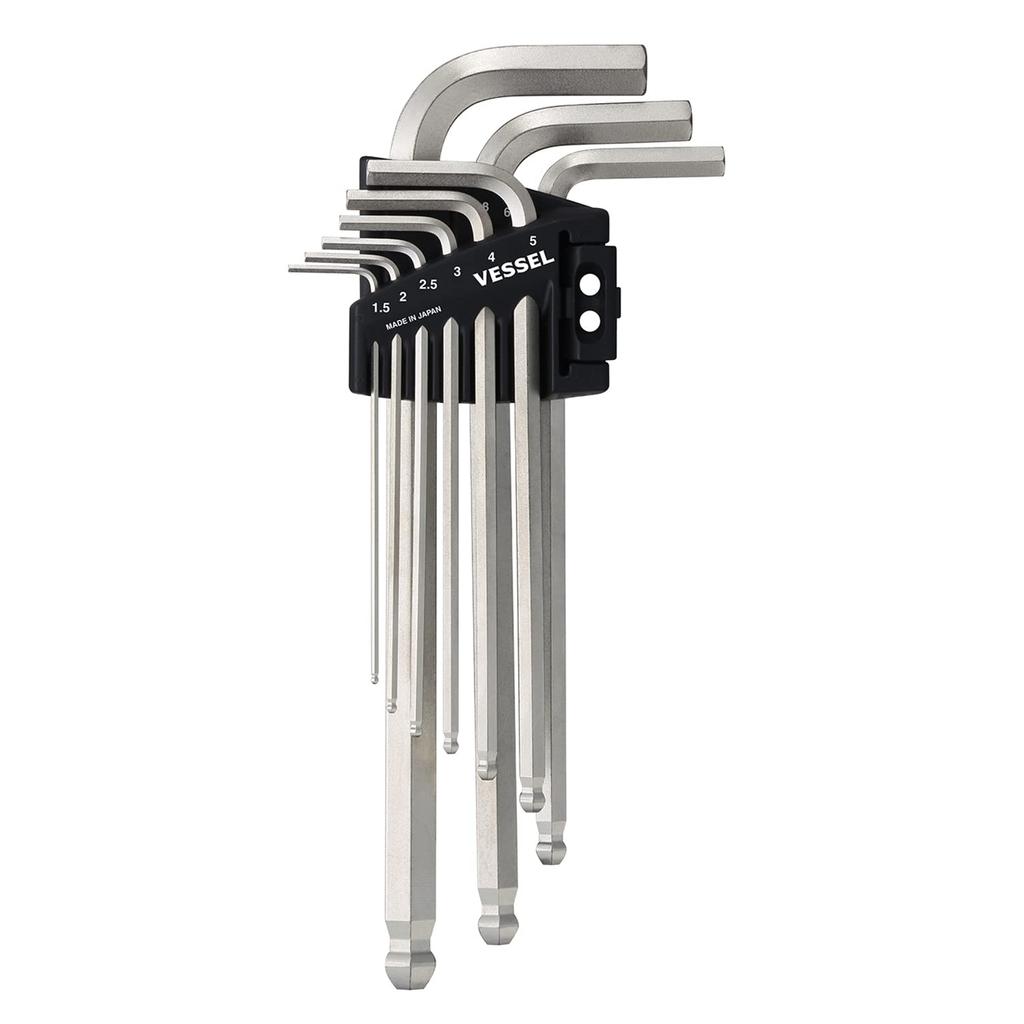 VESSEL Ball Point Wrench Set L8309BP (9 Pieces)