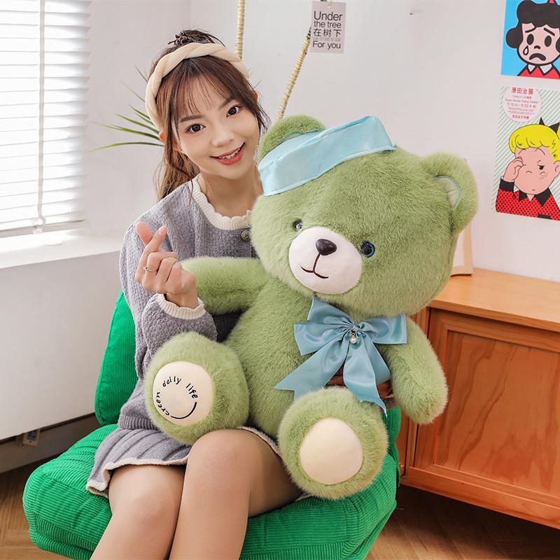 Bow Beret Teddy Bear Stuffed Animal Doll For Kids Birthday Gift And Collectors