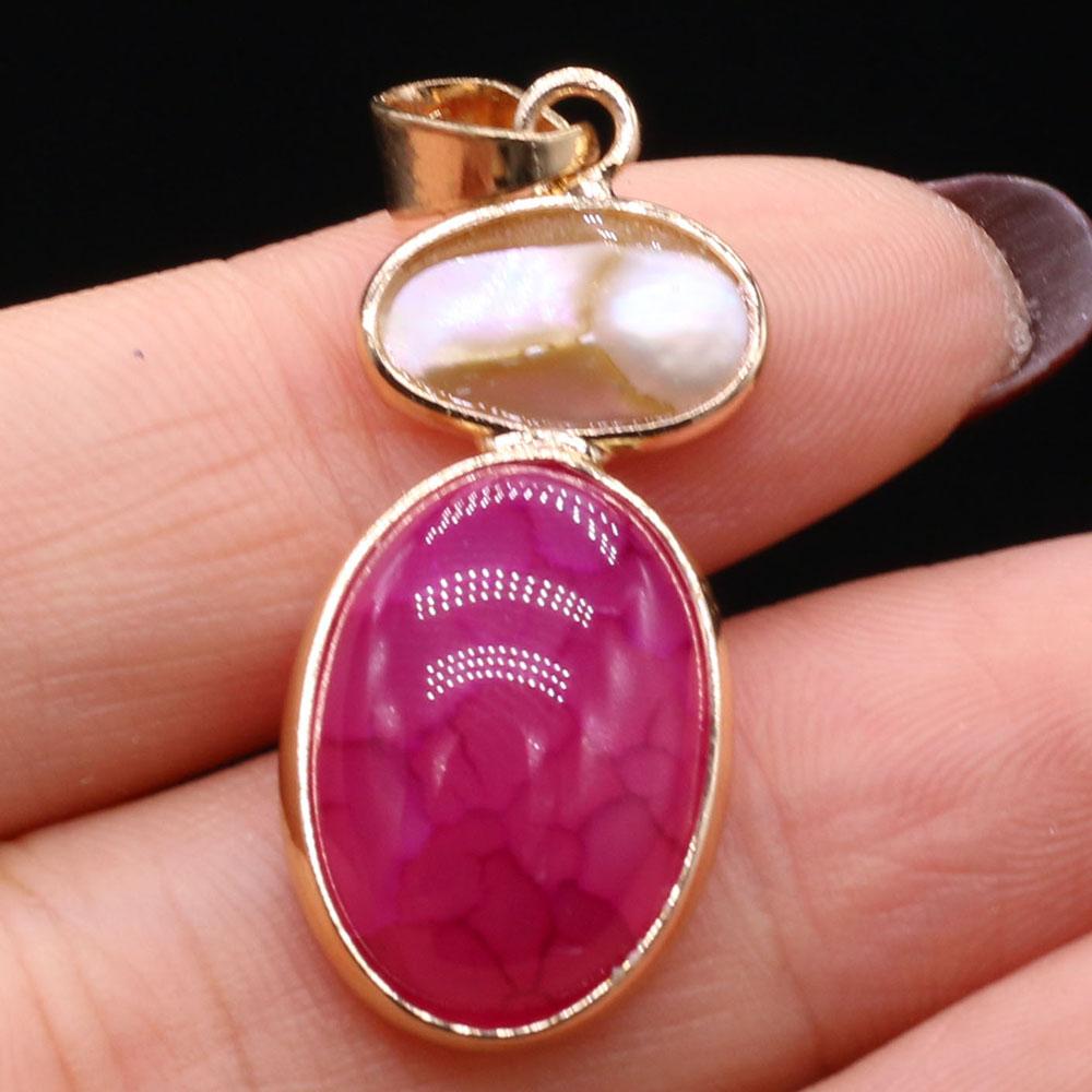 1Pc Unique Natural Stone Agate Pendant, Bohemian Irregular Women Charms for DIY Necklace Earrings Decoration Accessories, Carnival Jewellery Making