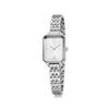 Romanson ROMANSON Renata Square R Silver Metal Watch RWRMLL1B2800WHWH0