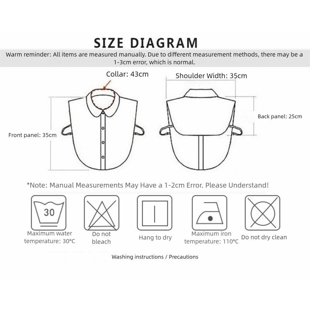 Top Neckwear Shirt Fake Collar Clothing Accessory Handmade Embroidered Detachable Collar Lace Rhinestone Lace Bodysuit
