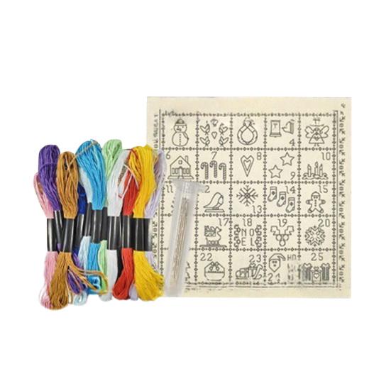 Weihnachts-Adventskalender Kreuzstich-Set 25 Tage Countdown bis Weihnachten Stick-Set Weihnachtsgeschenke für Erwachsene