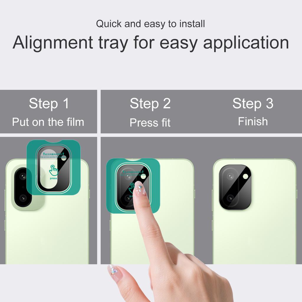 For OnePlus Ace 6T 5G Glass IMAK High Definition Glass Lens Film Self-positioning Version Black Version