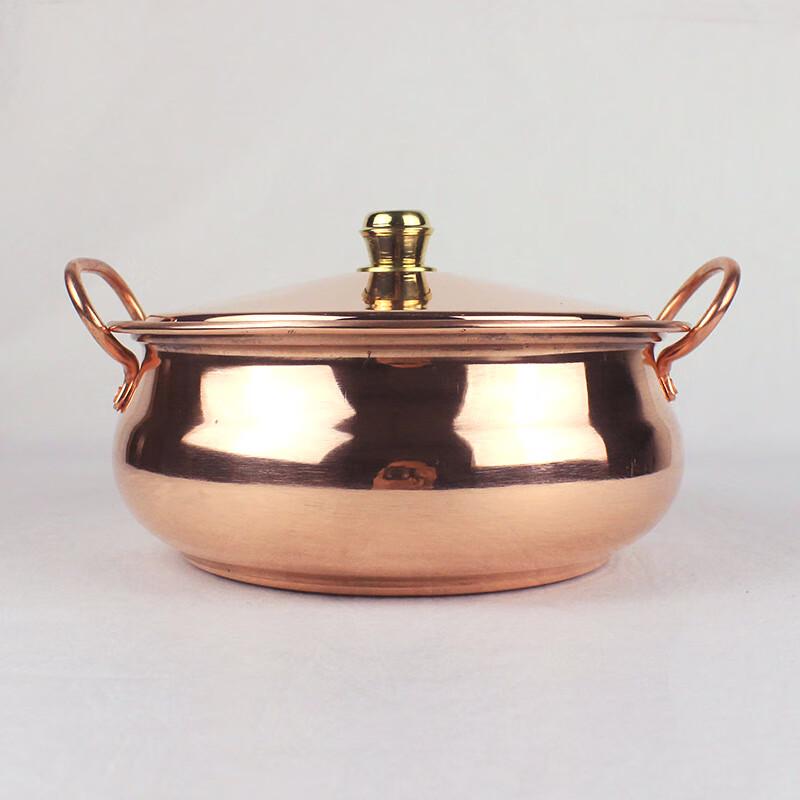 Handmade Purple Copper Charcoal Hot Pot