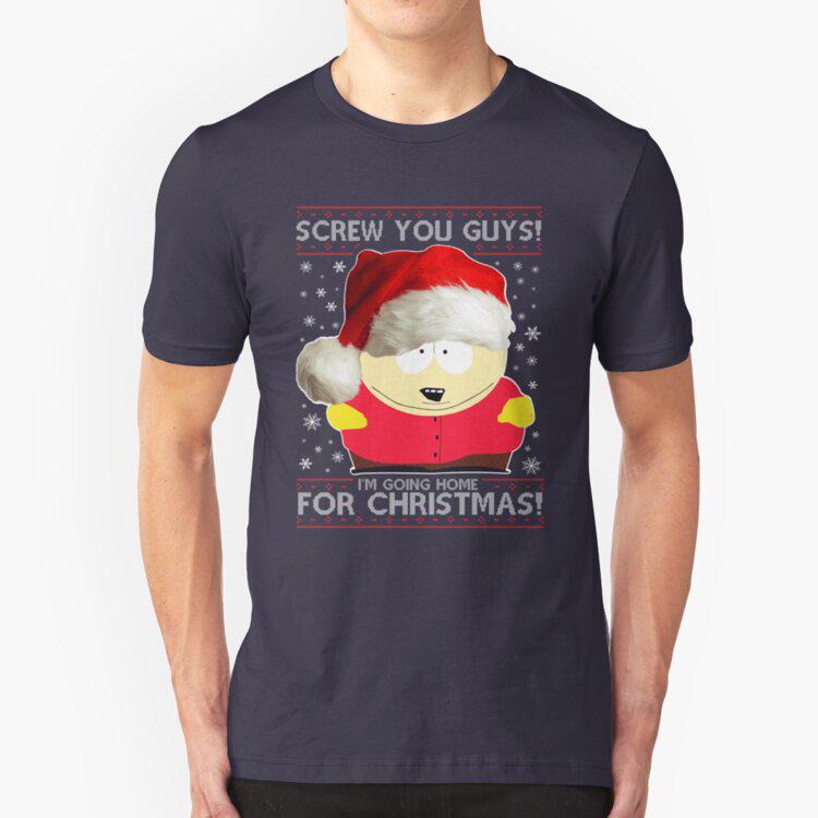 Buy South Park Cartman Screw You Guys Christmas Knit Pattern T Shirt ...