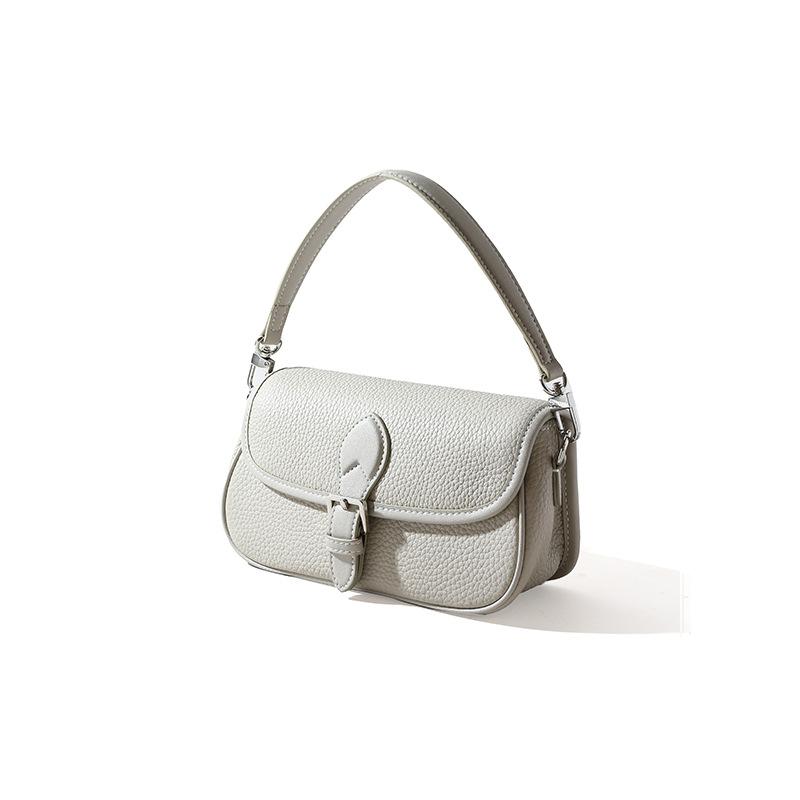 

Сумка через плечо из коровьей кожи первого слоя 2025 новая женская сумка из текстурированной кожи в простом стиле для поездок на работу, маленькая свежая сумка-мессенджер