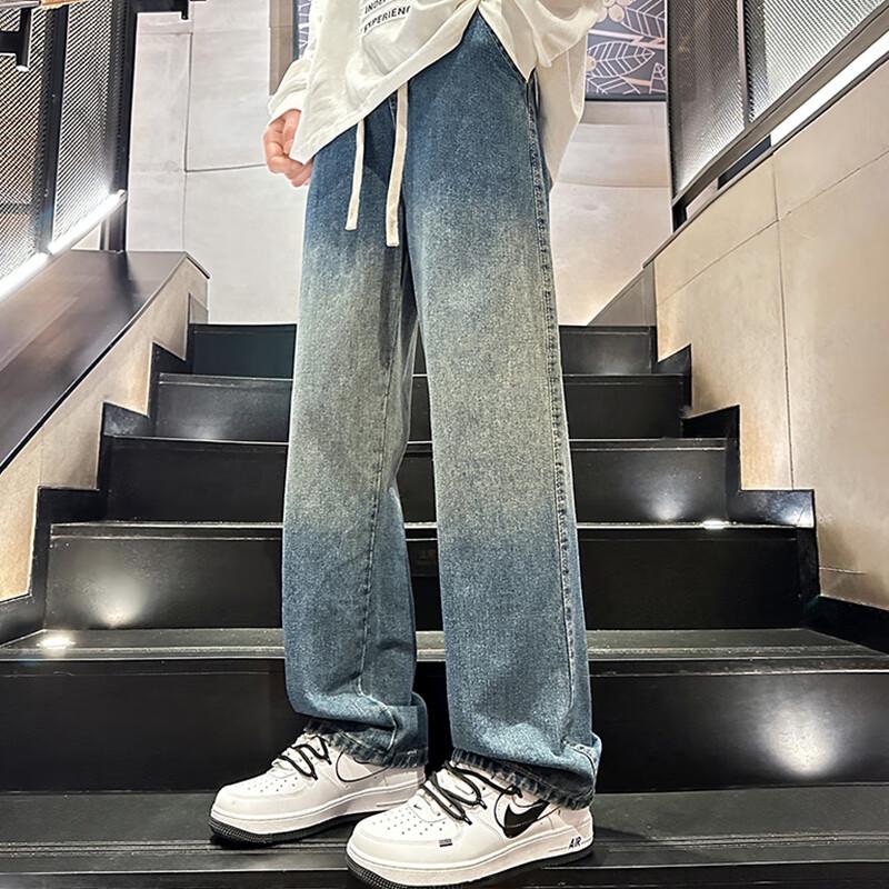 Men's American Style Loose Straight Leg Jeans