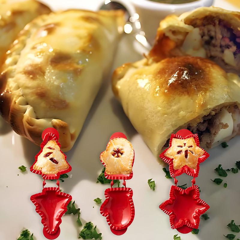 Bake Perfect Pies Every Time - Mini Christmas Dough Presser and Hand Pie Mold