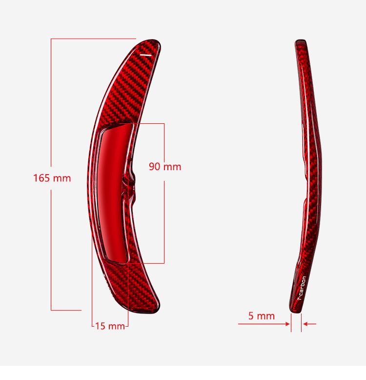 Padele schimbător de viteze din fibră de carbon T-carbon pentru Cayenne, Macan, Panamera, 911.
