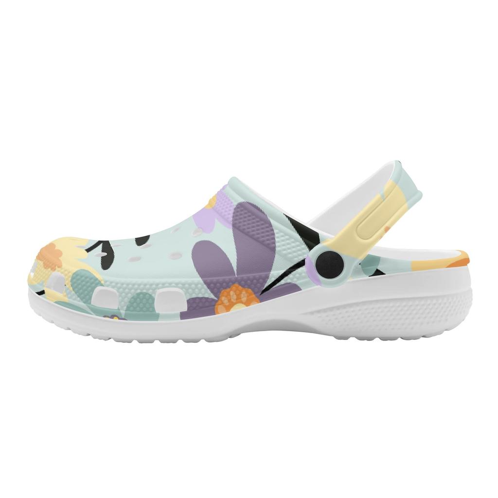 Art Printed EVA Garden Clogs Unisex Lightweight Ventilated Slip On Garden Yard Home Bathroom Casual Walking Home Slippers Home Use