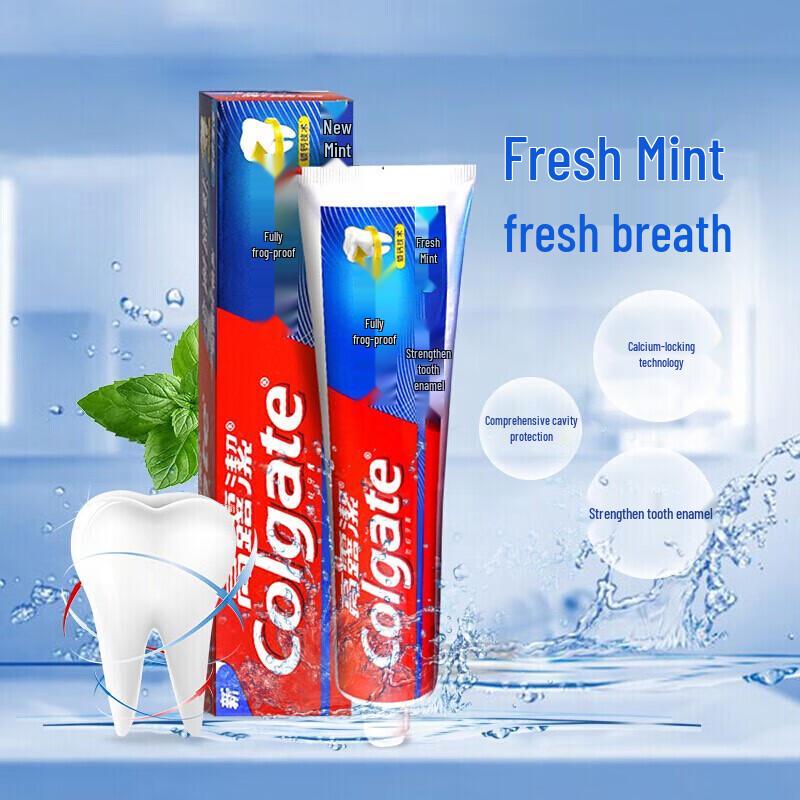 Colgate Total Anti-Cavity Fresh Mint Toothpaste 4-Pack (140g Each)
