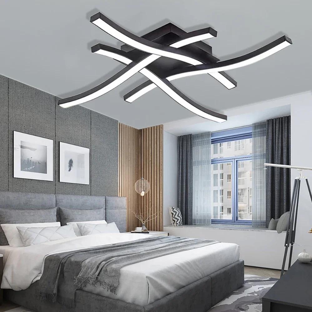 Modern LED Ceiling Light Wave White Light For Living Room Dining Room Hallway Corridor Bedroom Study Room Entryway Indoor Light